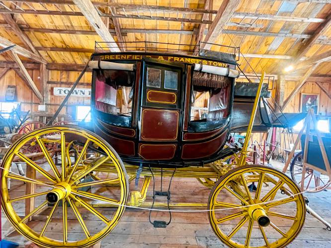 The Greenfield & Francestown Stage Coach, an early 1800’s Concord Coach. 