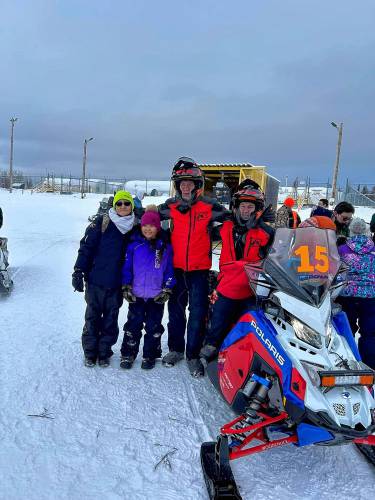 The team spends time with locals at the Koyuk checkpoint.