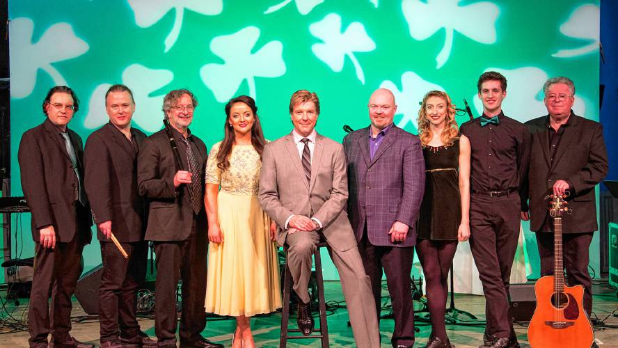 The cast of  “Andy Cooney’s Irish Celebration,” which kicks off the Shamrock Fest.