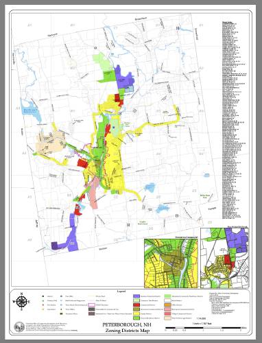The current Peterborough zoning map. 