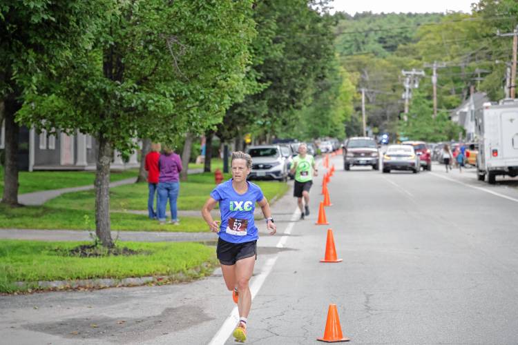 Kathy Maddock of Wilton crossed the finish line 22nd on Saturday.