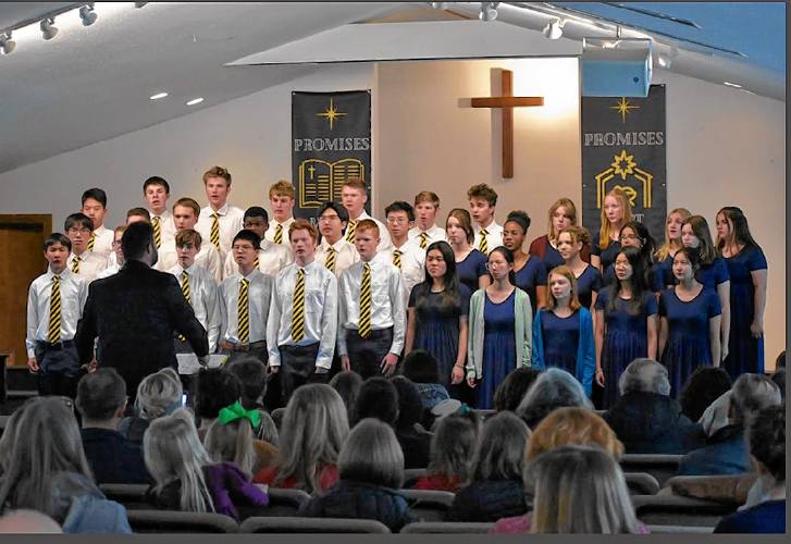 The Dublin Christian Academy choir. 