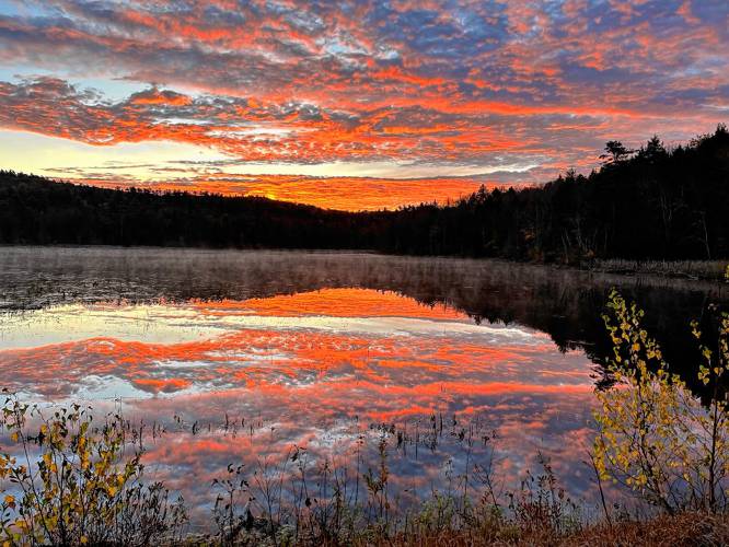 “Sunrise Over Howe’s Resevoir,” by Anne Marie Warren, won the Events category.