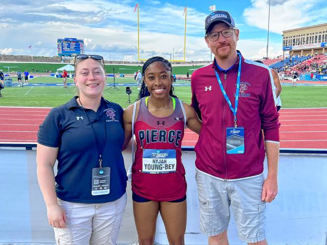 Franklin Pierce senior Nyjah Young-Bey was named the East Region’s Women’s Track Athlete of the Year by the United States Track & Field and Cross Country Coaches Association.