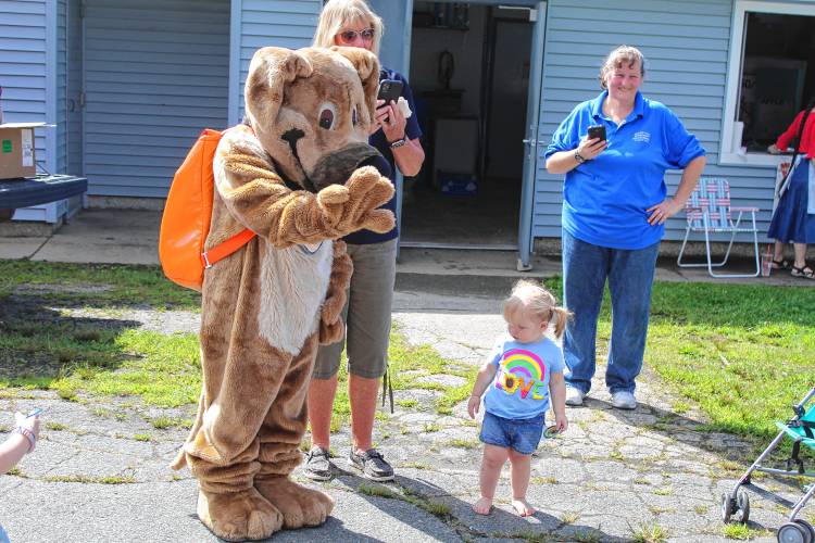 Ready, the state Department Homeland Security and Emergency Management’s mascot for emergency preparedness, made a visit to Greenville Old Home Day. 
