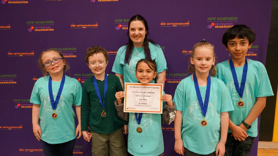 Team Pancake Chambions from Jaffrey Grade School received first place at regionals.