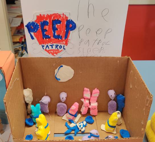 “Peep Patrol,” submitted by Madison Duffy. Based on “Paw Patrol.”
