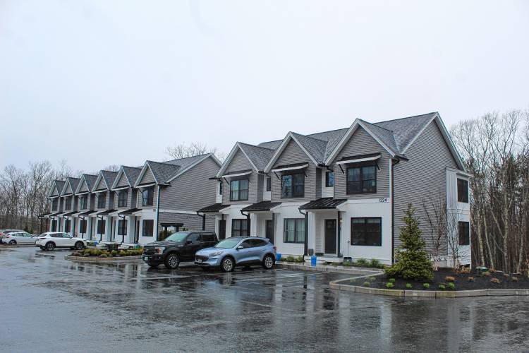 Kathleen’s Place in Rindge, a mixed-use development that includes 13 town homes, with businesses in the back.
