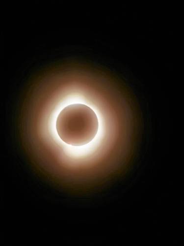 Maclean Timmons of Greenfield took this photo of eclipse totality from the campus of Clarkson University in Potsdam, N.Y. 