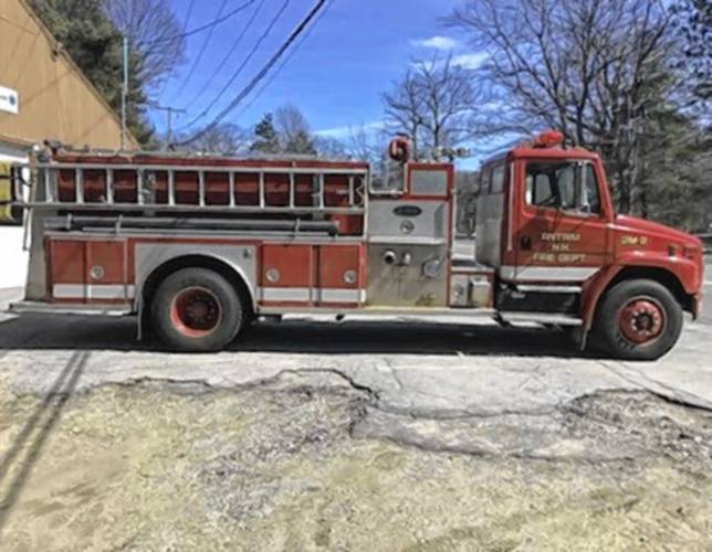 The Antrim Fire Department truck that is up for auction.