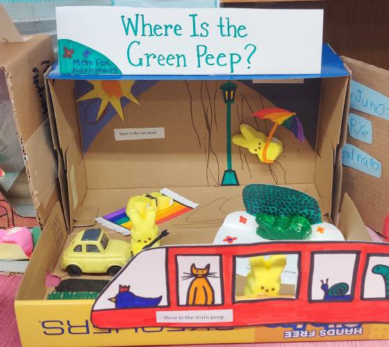 “Where is the Green Peep?” submitted by Josie Duffy and family. Based on “Where is the Green Sheep?” by Mem Fox and Judy Horacek. 