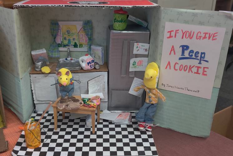 “If You Give a Peep a Cookie,” submitted by James and Lauren Therriault. Based on “If You Give a Mouse a Cookie” by Laura Joffe Numeroff.