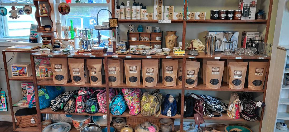 Aside from its house-roasted coffee, Parker and Sons also carries a variety of locally made goods and a small selection of toys.