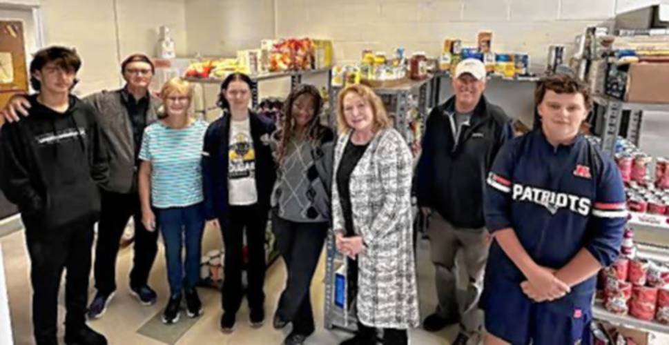 ConVal High School and ConVal Athletics partnered with community volunteers and Friends of ConVal Athletics to participate in WMUR’s annual New Hampshire Tackles Hunger Food Drive.