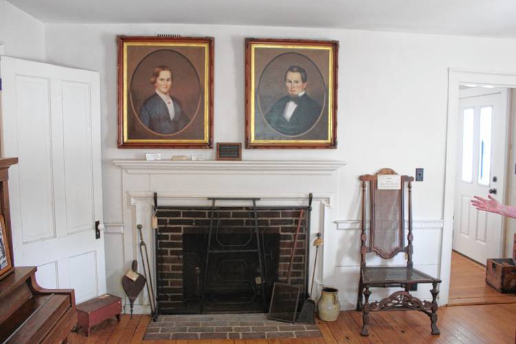 The house now features art and artifacts from historical figures in Rindge history.