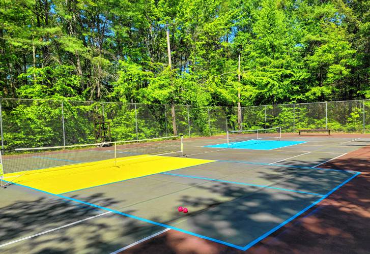The new pickleball courts in Francestown will host a tournament July 4.