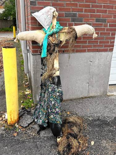 A scarecrow from TEAM Jaffrey's Scarecrows on the Common event was set on fire over the weekend.
