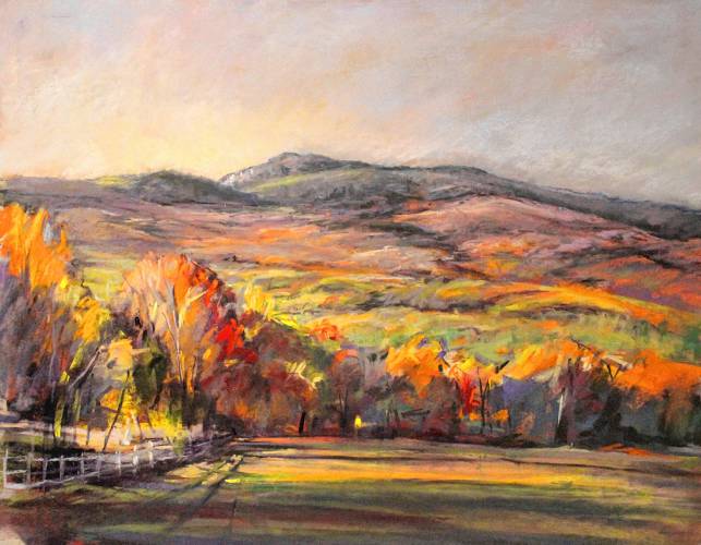A Monadnock pastel painting by Chris Reid.