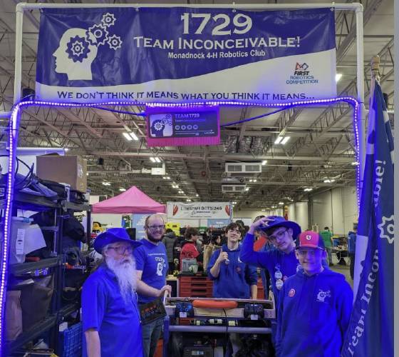 Team Inconceivable at FIRST Robotics District Championships in West Springfield, Mass.