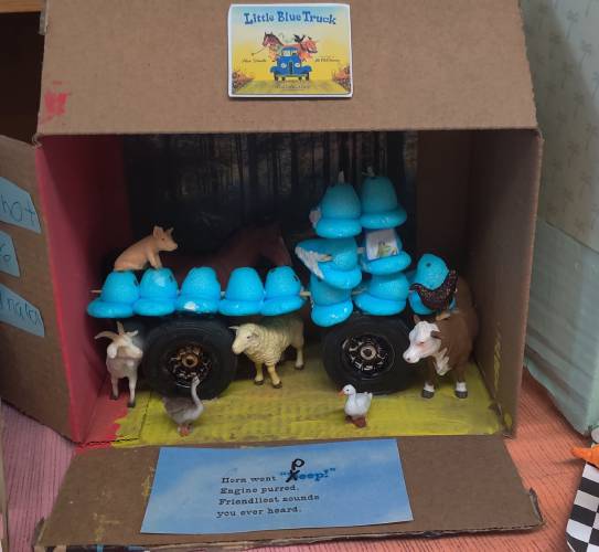 “Little Blue Truck,” submitted by Jay Hale and family. Based on the book by Alice Schertle.