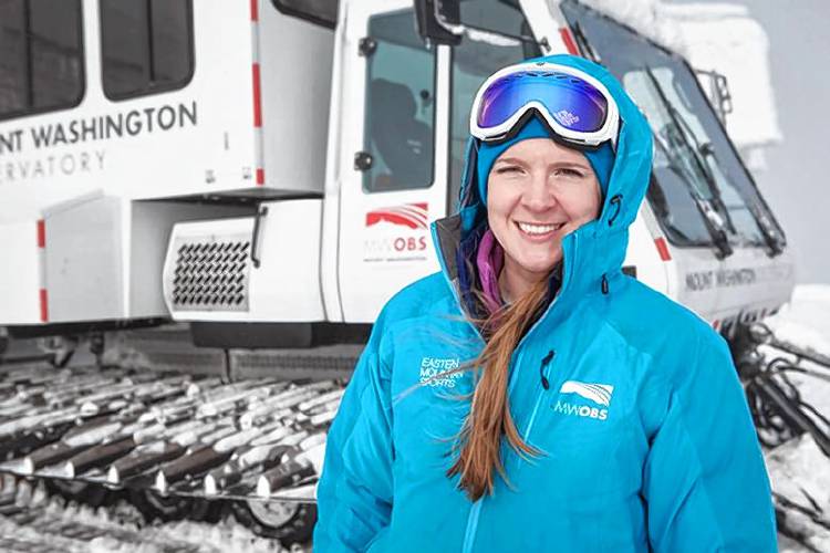 Cyrena Arnold as the director of summit operations for the Mount Washington Observatory. 