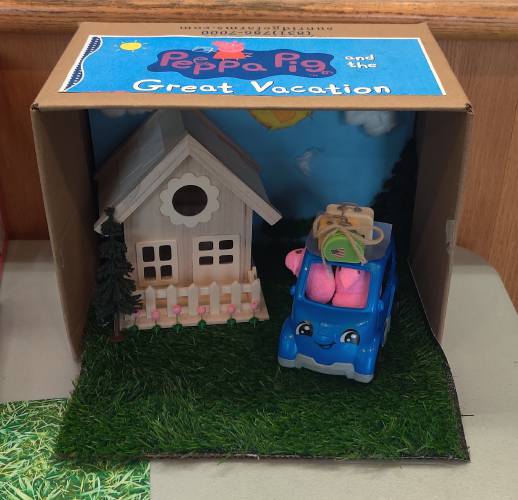 “Peepa Pig and the Great Vacation,” submitted by Piper Edwards. Based on “Peppa Pig and the Great Vacation” by Cicely Mary Barker and Neville Astley.